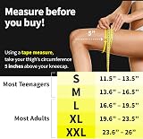 POWERLIX Knee Support for Women Men Beige Large Knee Brace Compression Sleeve view 6