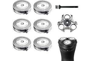 RF ROLLINGFIT SH30 Replacement Heads Compatible with Philips Shavers Series 1000, 2000 And 3000, Replacement Blades for Norelco 3000 with 6pcs Blades And 1pcs Retaining Ring
