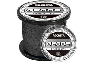 ROCRETA Geode Braided Fishing Line, Super Strong Power, Colored Fishing Line Braid for Saltwater and Freshwater Fish