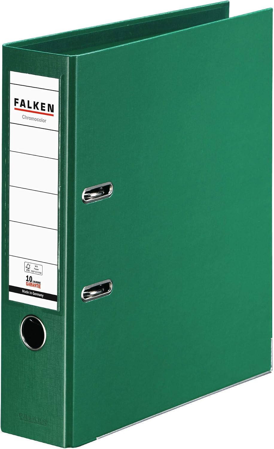 FALKEN Original 10-pack Green A4 Ring Binder File Folder Set. Made in Germany. Plastic, 8 cm wide, 600 sheet capacity, FSC certified - Image 4