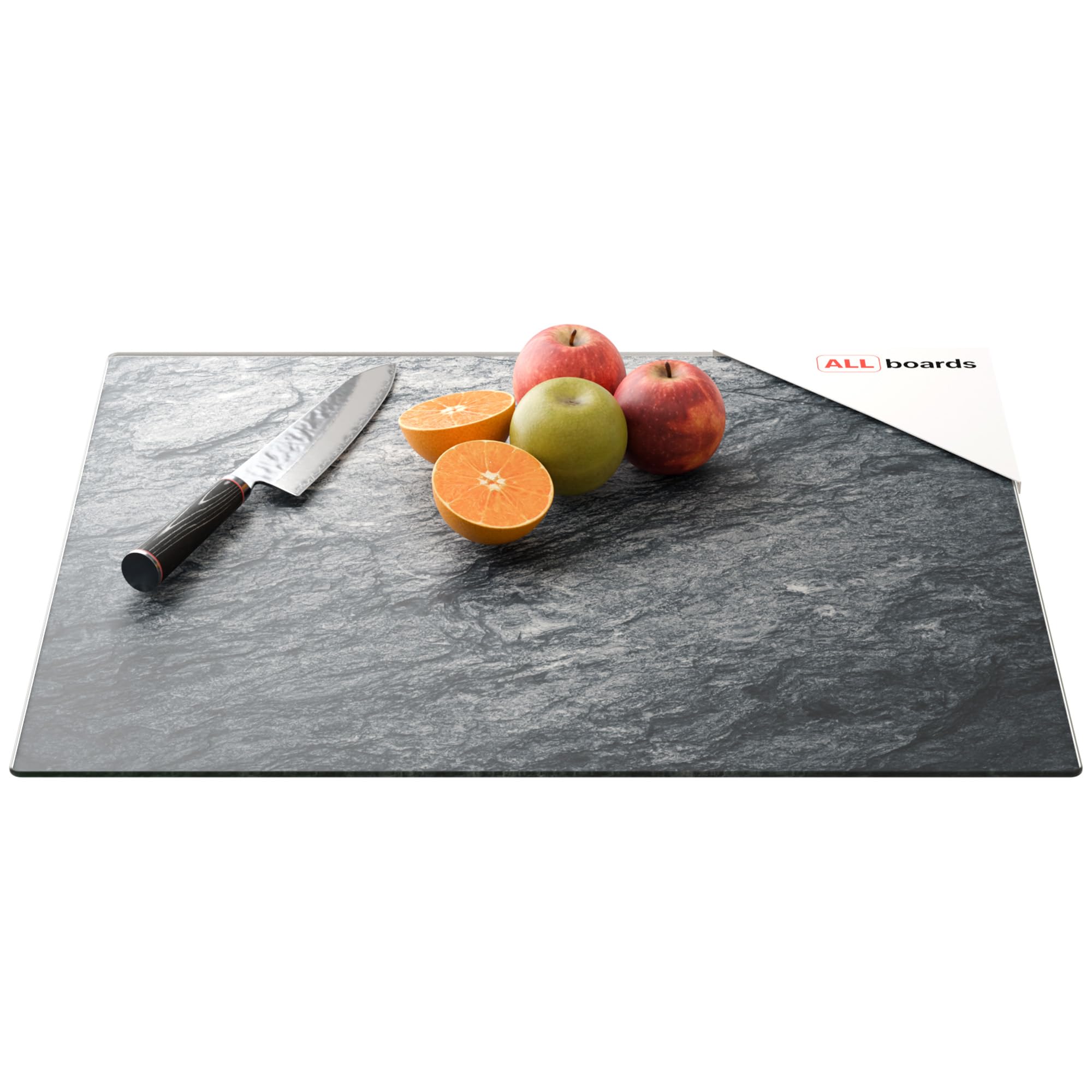 ALLboards Glass Chopping Board GRANITE STONE ROCK FORMATION 60x52cm Cutting Board Splashback Worktop Saver for Kitchen Hob Protection Hot Cover Heat Resistant Multi-Glass Plate Dishes Pad Work Surface