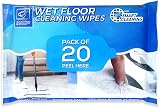 TDBS Wet Floor Cleaning Wipes 20 Pack for Flat Mops Flash Mop Compatible