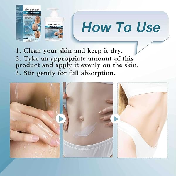 HANNAHCOS FIRM TIGHTEN SKIN TIGHTEN CREAM, COLLAGEN CREAM SKIN CARE BODY LOTION, ANTI-WRINKLE MULTI-PURPOSE CREAM, RESTORE SKIN ELASTICITY, FOR ALL SKIN TYPES 3.4OZ