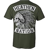 Heathen Military Green Chief T-Shirt (Medium)