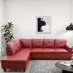 GlasFlength L Shaped Couch, Modular Sectional Sofa