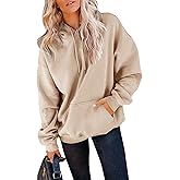 Yuccalley Women's Long Sleeve Fashion Pocket Hoodies Casual Pullover Tops