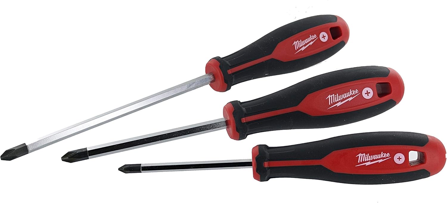 Milwaukee 48-22-2706 6Piece Phillips and Slotted Head Screwdriv Ing Set W/Magnetic Tips and Trilobe Handles - Image 3
