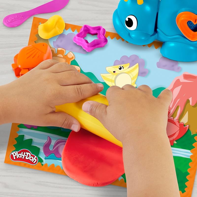 Starters Dino des Formes et Couleurs, Pâte à Modeler, Activité Manuelle, Activité Manuelle, Dès 3 Ans