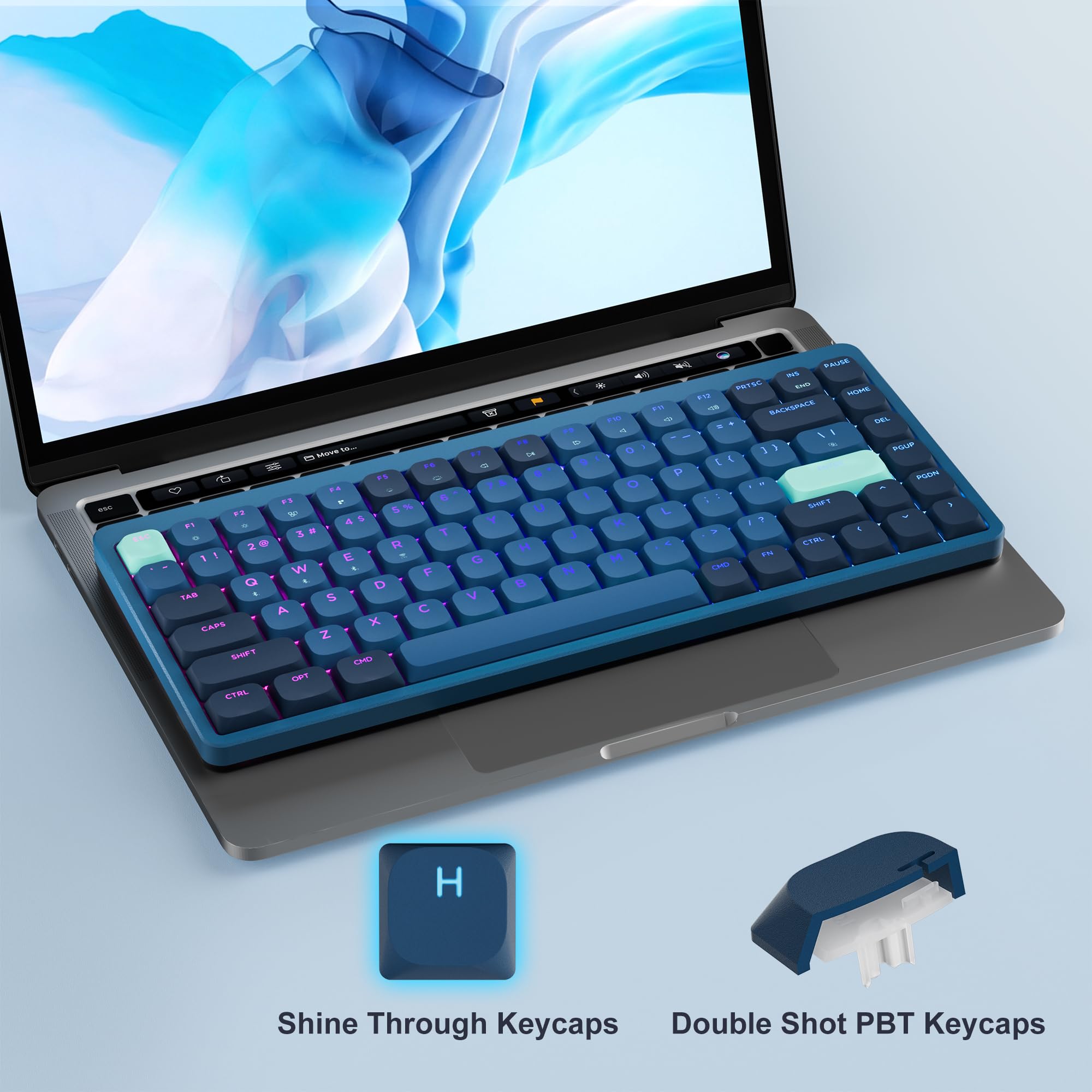 Mua COSTOM L75 Low Profile Mechanical Keyboard, 75% Wireless Keyboard ...
