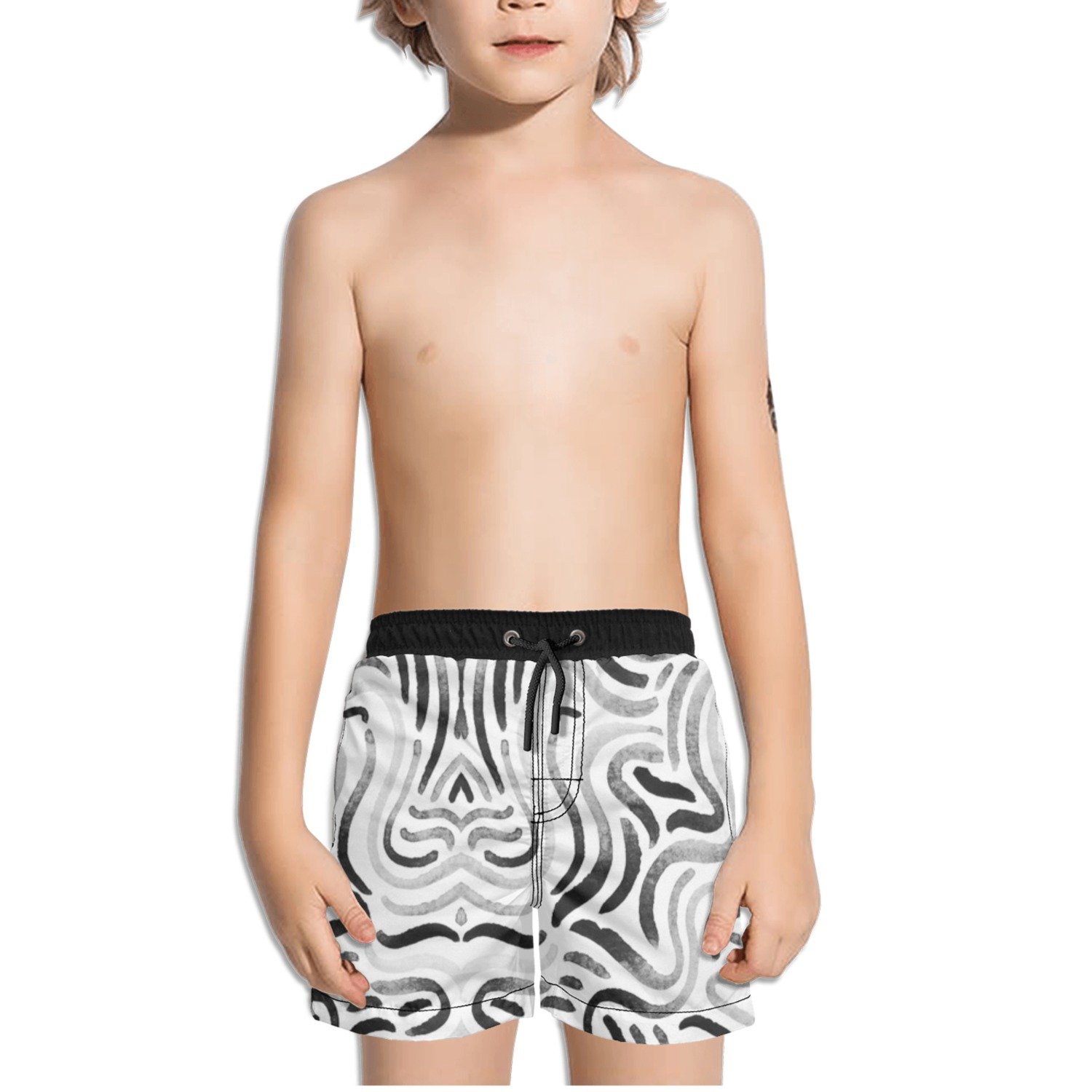 boys black swim trunks