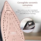 Tower Ceraglide Ultra Speed Iron 3100W Ceramic Soleplate Black Rose Gold view 4