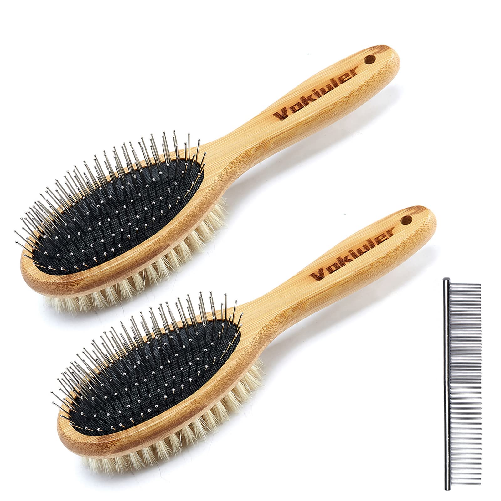 Dog Brush Cat Brush, Double Sided Bristle and Pin