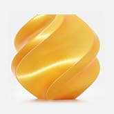Bambu Lab PLA Silk+ Filament 1.75mm 1kg Spool - PLA 3D Printer Filament, Smooth Finish, Low Warp, Easy to Print, Compatible with Bambu Lab &amp; Most FDM 3D Printers - Gold (13405) - Spool