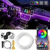 MAODANER Car LED Interior Strip Light, 16 Million Colors 5 in 1 with 236 inches Fiber Optic, Multicolor RGB Sound Active auto