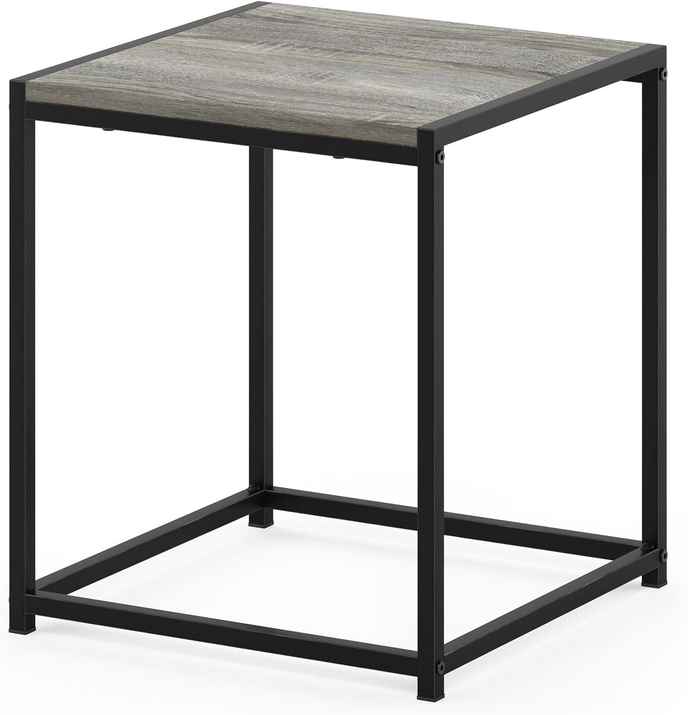 FURINNO Camnus Modern Living End Table, French Oak Grey: Furniture & Decor