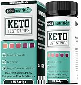 Seba Nutrition Keto Test Strips Urinalysis 125 Strips Ketone Meter