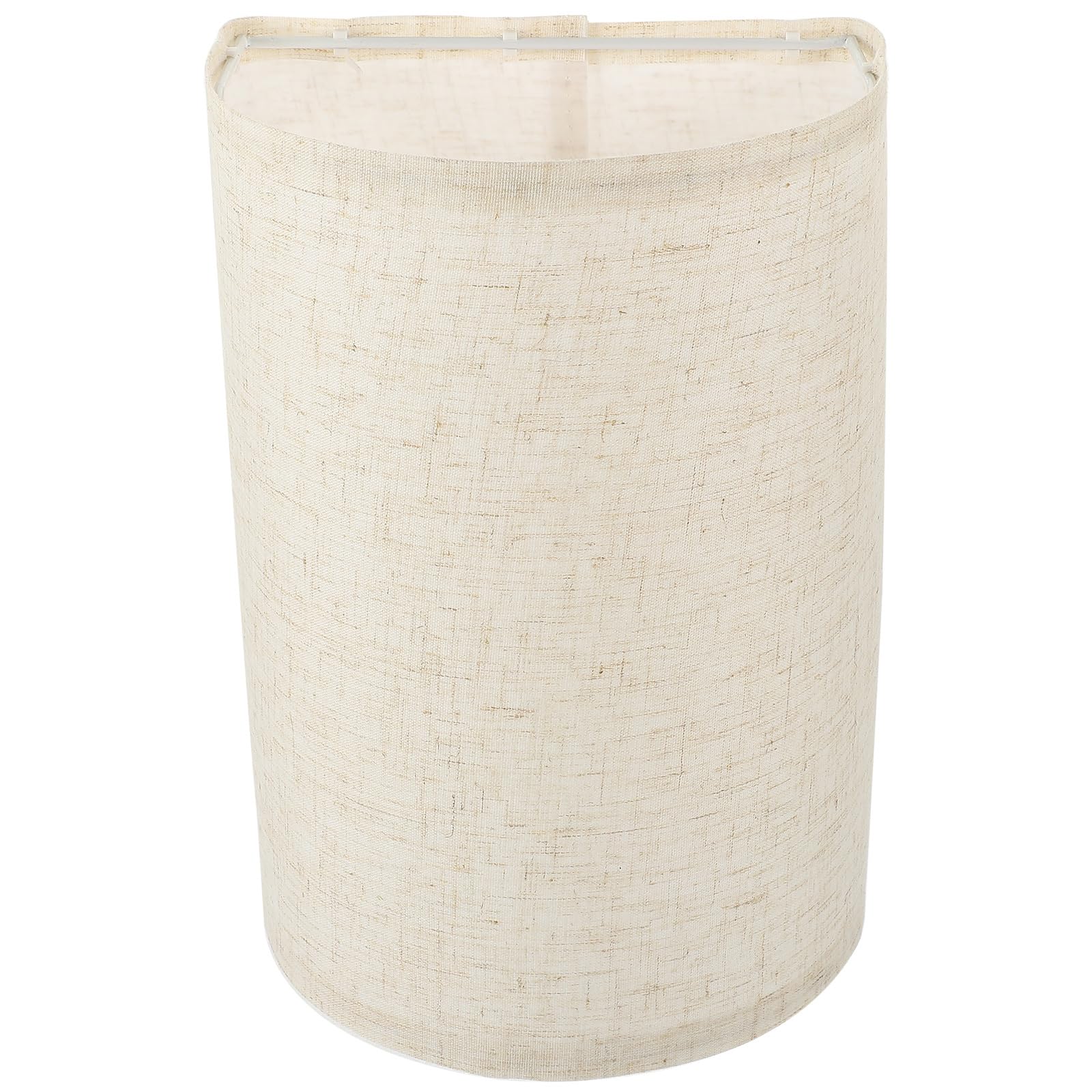 OUNONA Half Circle Fine Linen Lampshade 9.84X6.61X5.04In Removable Fabric Cover for Table and Floor Lamps Bedroom Living Room Indoor Lighting