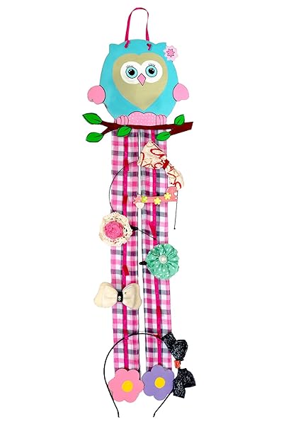 Kaasht Studio Owl Nursery Kids Hairclip Hairband Clip Organiser Hanger