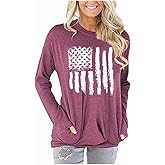 Akihoo Womens Casual Long Sleeve Tunic Tops Crew Neck Shirt Blouses