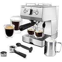Espresso Machine 15 Bar Espresso Coffee Maker with Milk Frother Wand for Cappuccino, Latte, Mocha, Machiato, For Home…