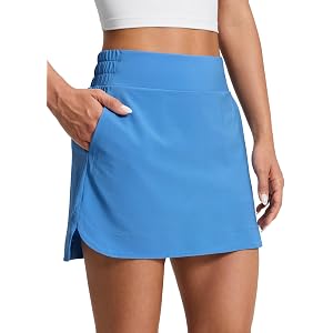 CRZ YOGA High Waisted Dolphin Golf Skirt | Built-in Shorts with Pockets, Quick-dry, Tennis, A Line, Mini, Skort for Women