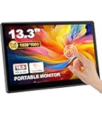 Amazon.com: Kenowa Touchscreen Portable Monitor 13.3 Inch, IPS FHD