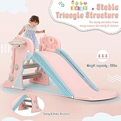Nyeekoy 3 in 1 Toddler Slide, Kids Slide Climber