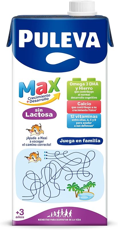 Max Sin Lactosa Leche De Crecimiento Y Desarrollo +3 Años Pack 6x 1l