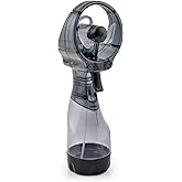 O2COOL Deluxe Handheld Battery Powered Water Misting Fan (Grey)