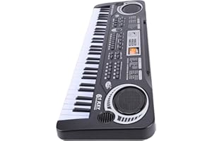 Hamwesh 61 Key Piano Keyboard, Lightweight ABS Construction Clear Sound 16 Tones 10 Rhythms Electronic Digital Piano, Kids El