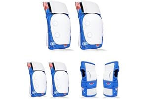 YooxArmor Toddler Knee Pads and Elbow Pads Set for Kids 3-5/5-8, Kids Wrist Guards for Roller Skating,Cycling, Skateboard, Inline Skating, Scooter Riding Sports