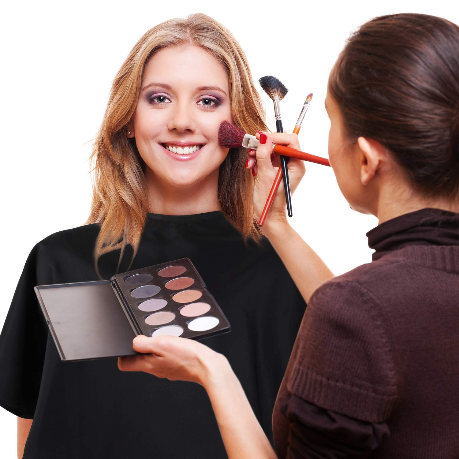 2 Pcs Waterproof Beauty Salon Bib - Barber Bib Dye Cape Styling Shampoo Cape for Hairdresser Artist Clients