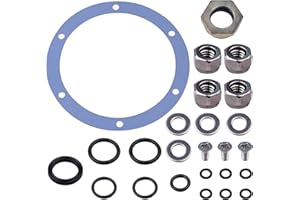 XDDPRO 25 Pcs Hydraulic Helm Seal Rebuild Kit Fit for SeaStar BayStar HS5176 HH-5271 5272 5741 5742 Replacement Repair Kits Nuts Screw Caps Sealing Washers O-rings Flat Washers Countersunk Screws