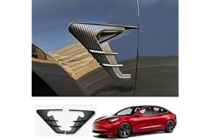 XTnueotr HW4.0 Side Camera Protection Cover for 2025 2024 Tesla Model 3 Accessories, Turn Signal Cover fit for Model 3 with HW4.0 (Model 3, Matt Carbon Fiber Pattern)