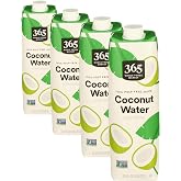 365 by Whole Foods Market,Coconut Water,33.8 Fl Oz,(Pack of 4)