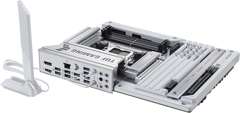TUF GAMING B850-BTF WIFI W, Scheda Madre AMD ATX, Slot DDR5, Bianca