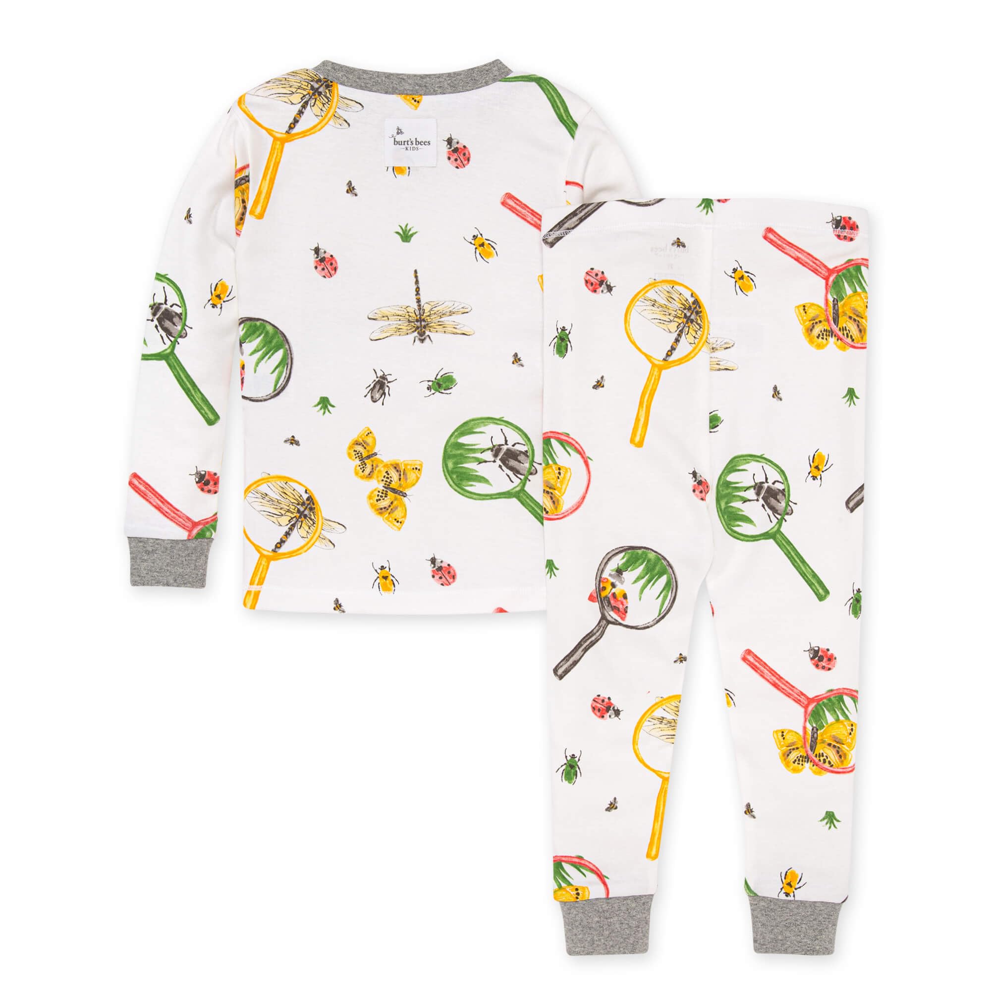 Burt's Bees Baby Boys' 2-Piece Long Sleeve Tee and Pants Organic Cotton Pajama Set