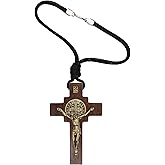 Intercession Car Rearview Mirror Rosary (St Benedict Crucifix)