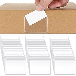 Jeyiour 100 Pcs Label Holders Adhesive Nameplate
