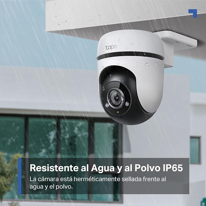 Tp-link tapo c500 - câmera de vigilância wi-fi externa 360º, resolução 1080p, detecção de movimento, visão noturna até 30m, áudio bidirecional, sirene, alexa e google compatível