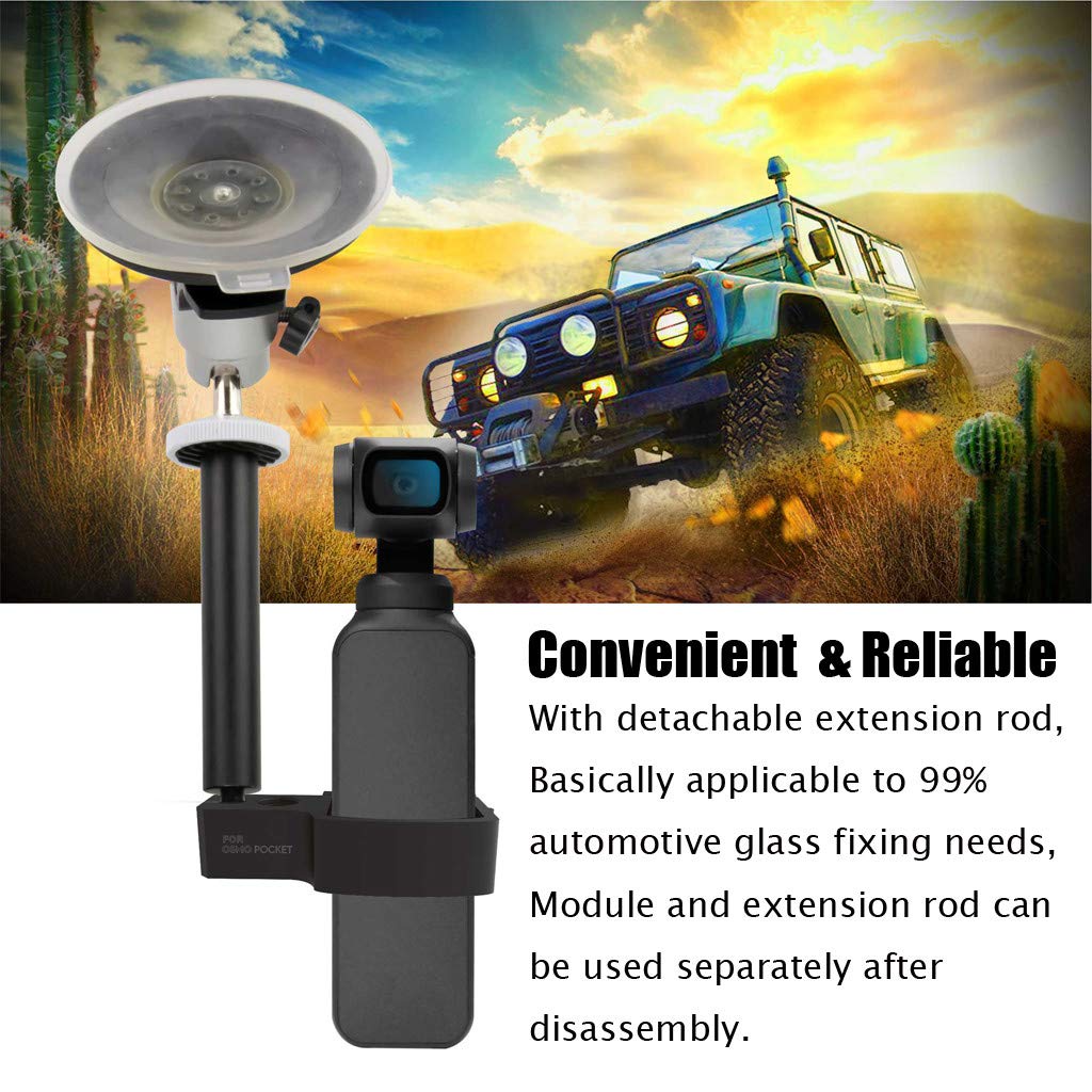 1 4ブラケットホルダー 車フロントガラス用吸盤 B07mkxpswn Dji 車載 Osmoポケット用 Rucan ドローンマルチコプター 21秋冬新作