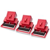 TRADESAFE Circuit Breaker Lockout, 3 Pack Multi-Pole Breaker Lock, Large | Secures 1-1/2 x 1/2 in Toggles, 480/600 Volt, Impact Resistant Polypropylene &amp; Nylon, Stainless Steel Screw &amp; Clamping Teeth