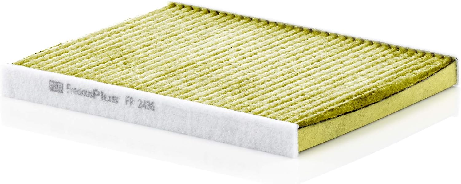 MANN-FILTER FP 2436 Cabin Air Filter - FreciousPlus Biofunctional Pollen Filter - for Cars + Transporters