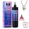 500g Clear UV Resin Hard Type New Formula One Minute Ultraviolet Solar Quick Curing Epoxy Resin Glue for Casting & Coating/Molds/Jewelry Pendants Earrings Bracelets Making/DIY Crafts, Bulky Pack