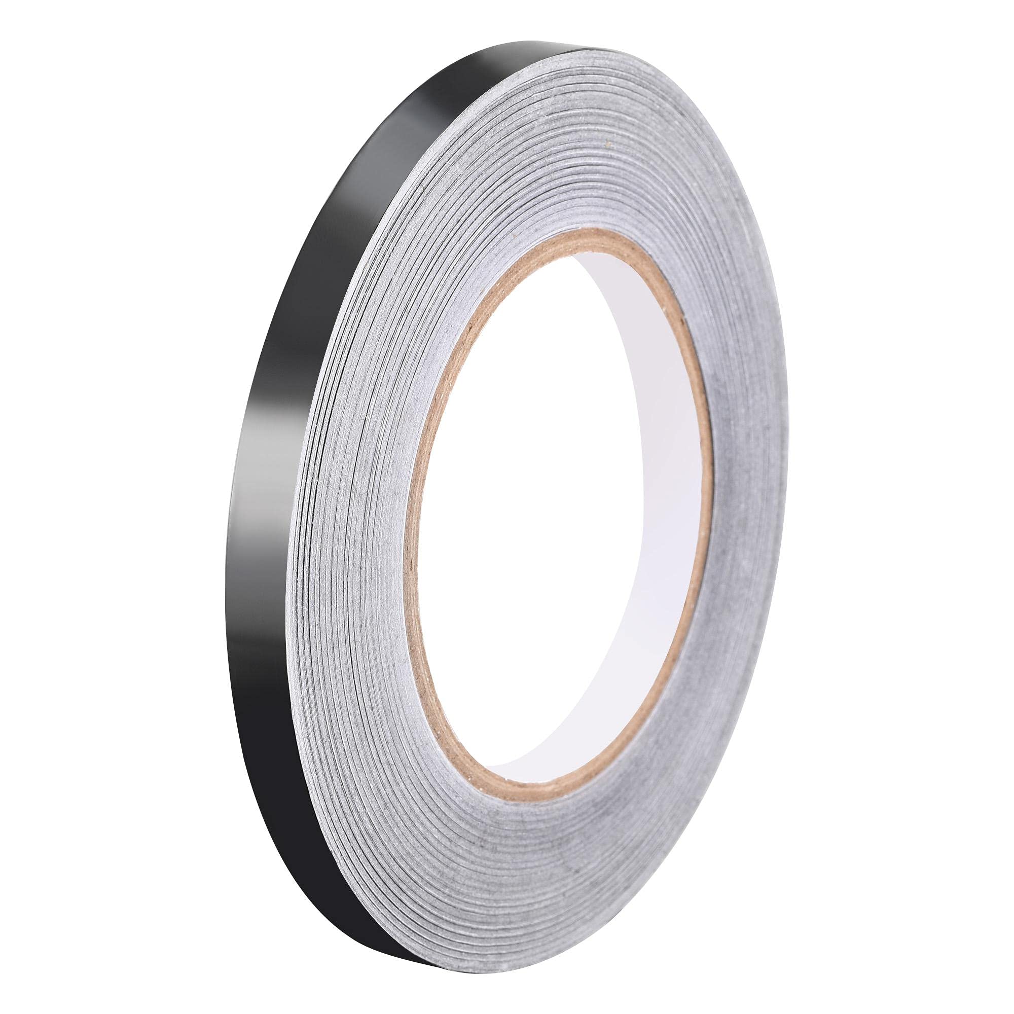 sourcing map Aluminum Foil Tape Black Matte Tape Non Reflective 10mmx50m/164ft for HVAC, Sealing, Patching Hot and Blocking Light