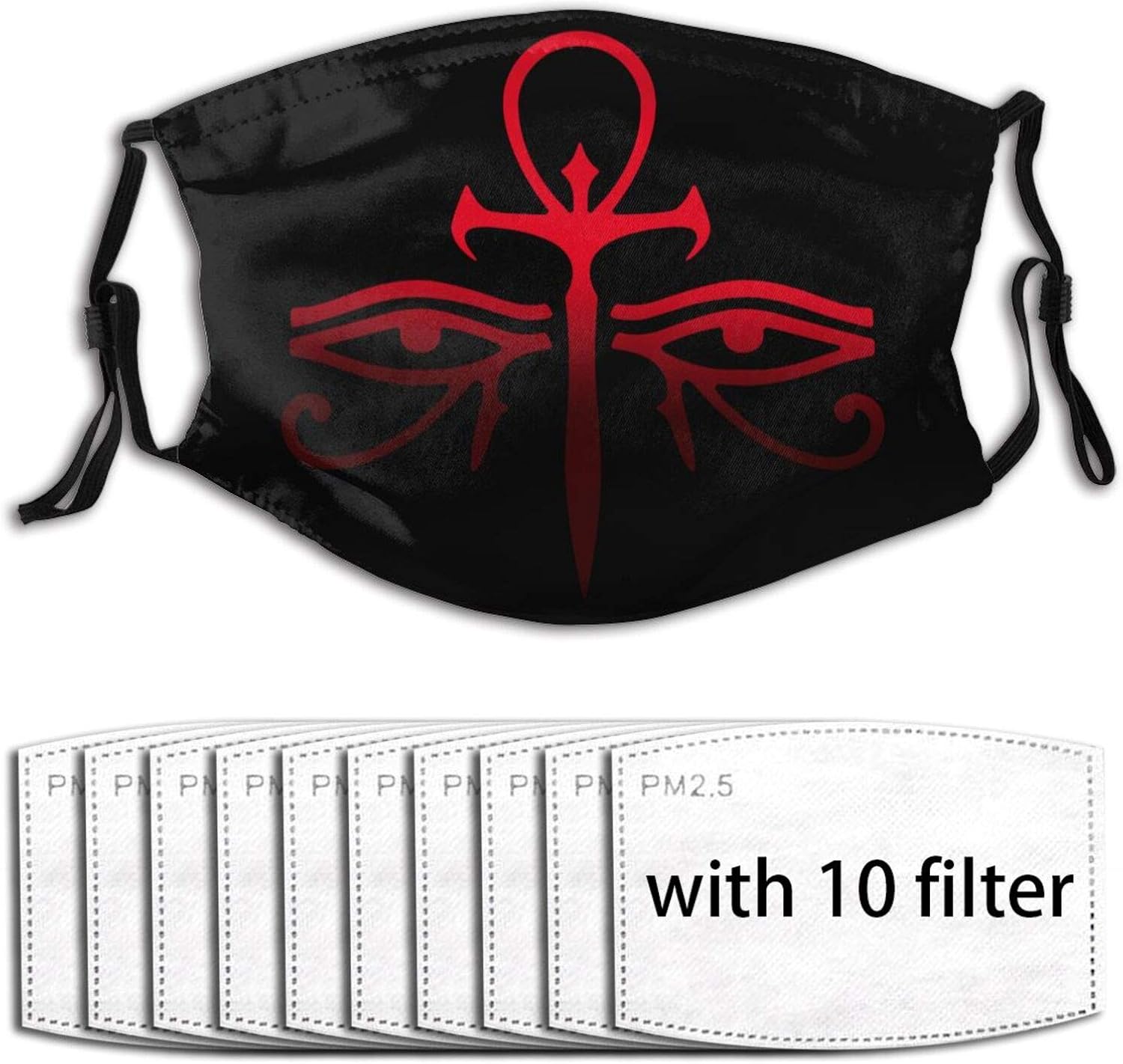 Eye of Ra Horus Egyptian God Womens & Men Face Mouth Mask Adult Mask