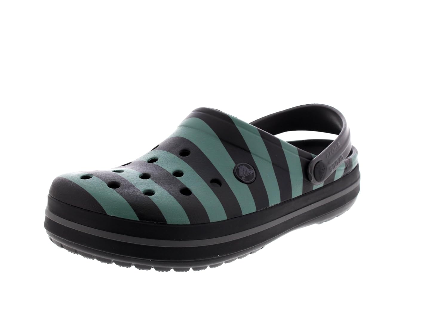 crocs crocband graphic men clog in black
