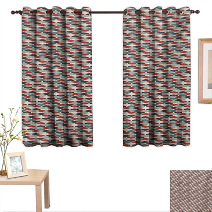 Amazon Com Martindecor Retro Waterproof Window Curtain Pattern Of