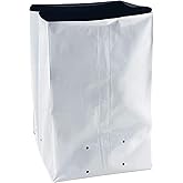 TEXALAN Poly Grow Bag Planters 3 Gallon Grow Bag, 50 Pack Panda Film, Black and White