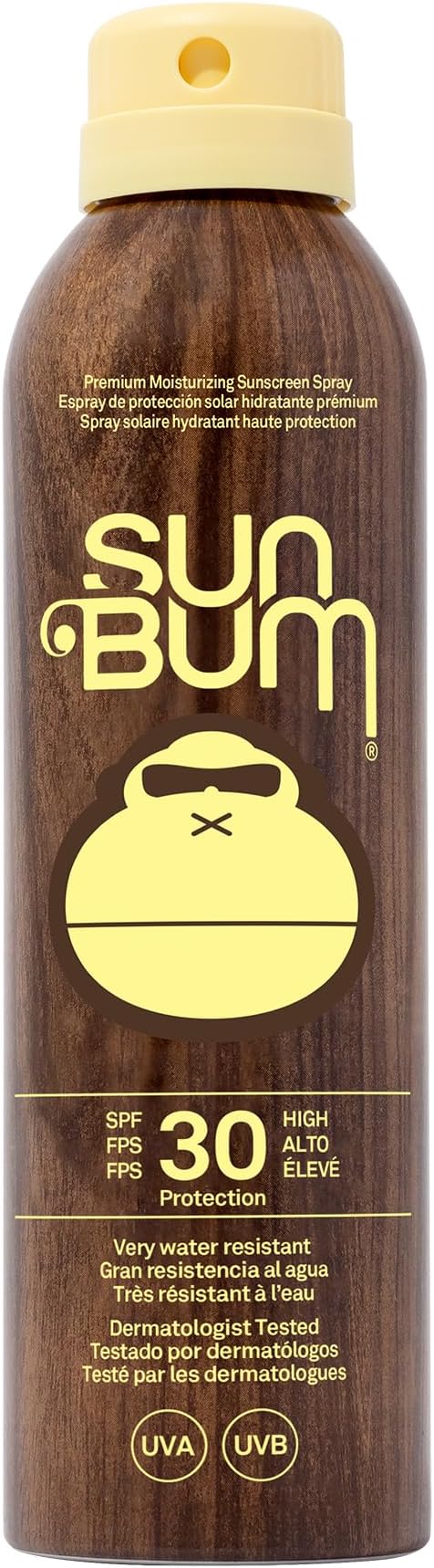 Sun Bum Original SPF 30 Sun Cream Spray 200ml Vitamin E Vegan Reef Friendly UVA